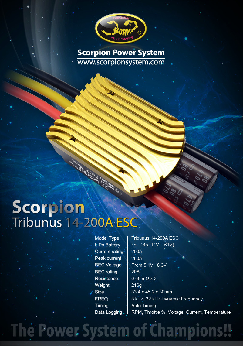 Scorpion Tribunus 14-200A ESC Flyer V02